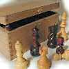 Deluxe Rosewood Staunton Chess Pieces Triple Weighted 95mm CHPIN